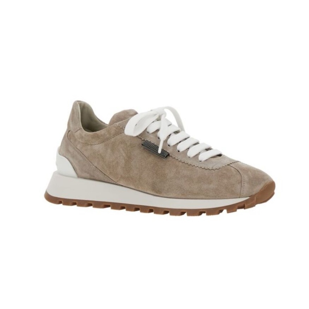 EUC - Brunello Cucinelli - Shiney Tab Sneakers - Size 8